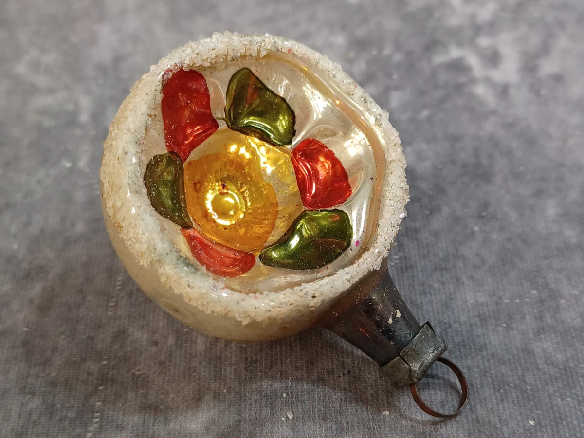 Unieke lot vintage glazen kerstballen met reflector - foto 6