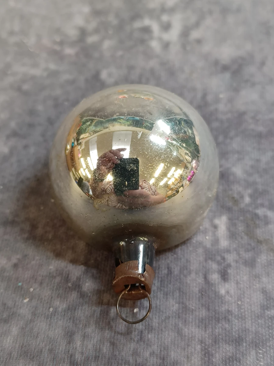 Unieke lot vintage glazen kerstballen met reflector - foto 5