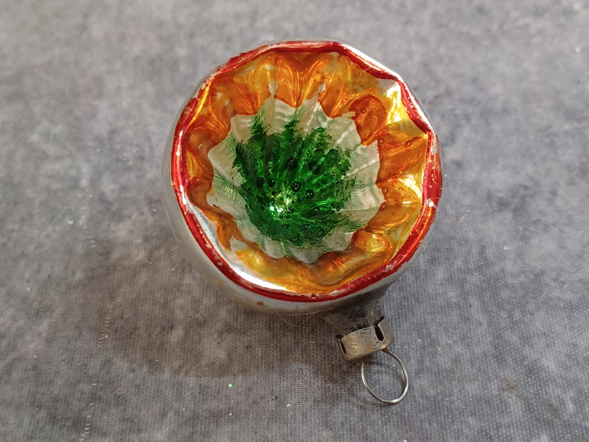 Unieke lot vintage glazen kerstballen met reflector - foto 8