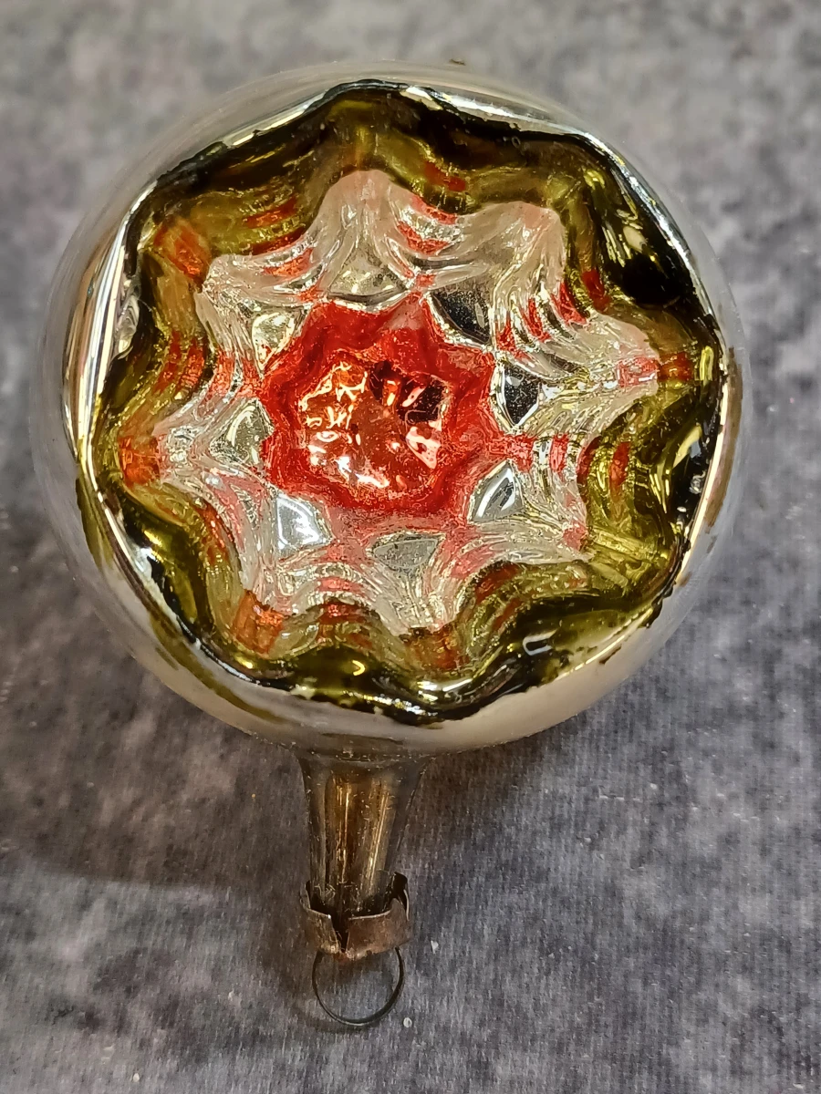 Unieke lot vintage glazen kerstballen met reflector - foto 10