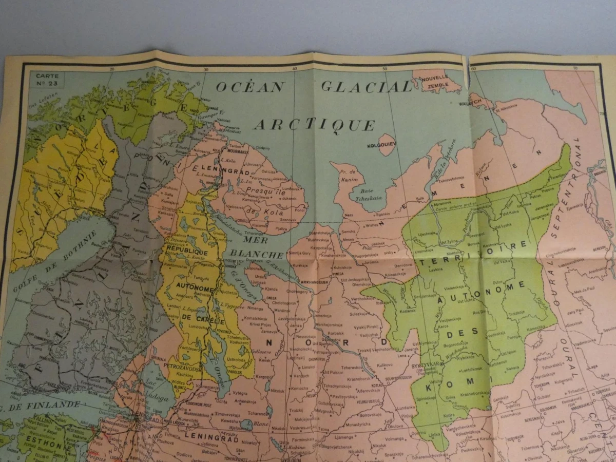 Landkaart van Rusland (USSR) uit 1941 - foto 4