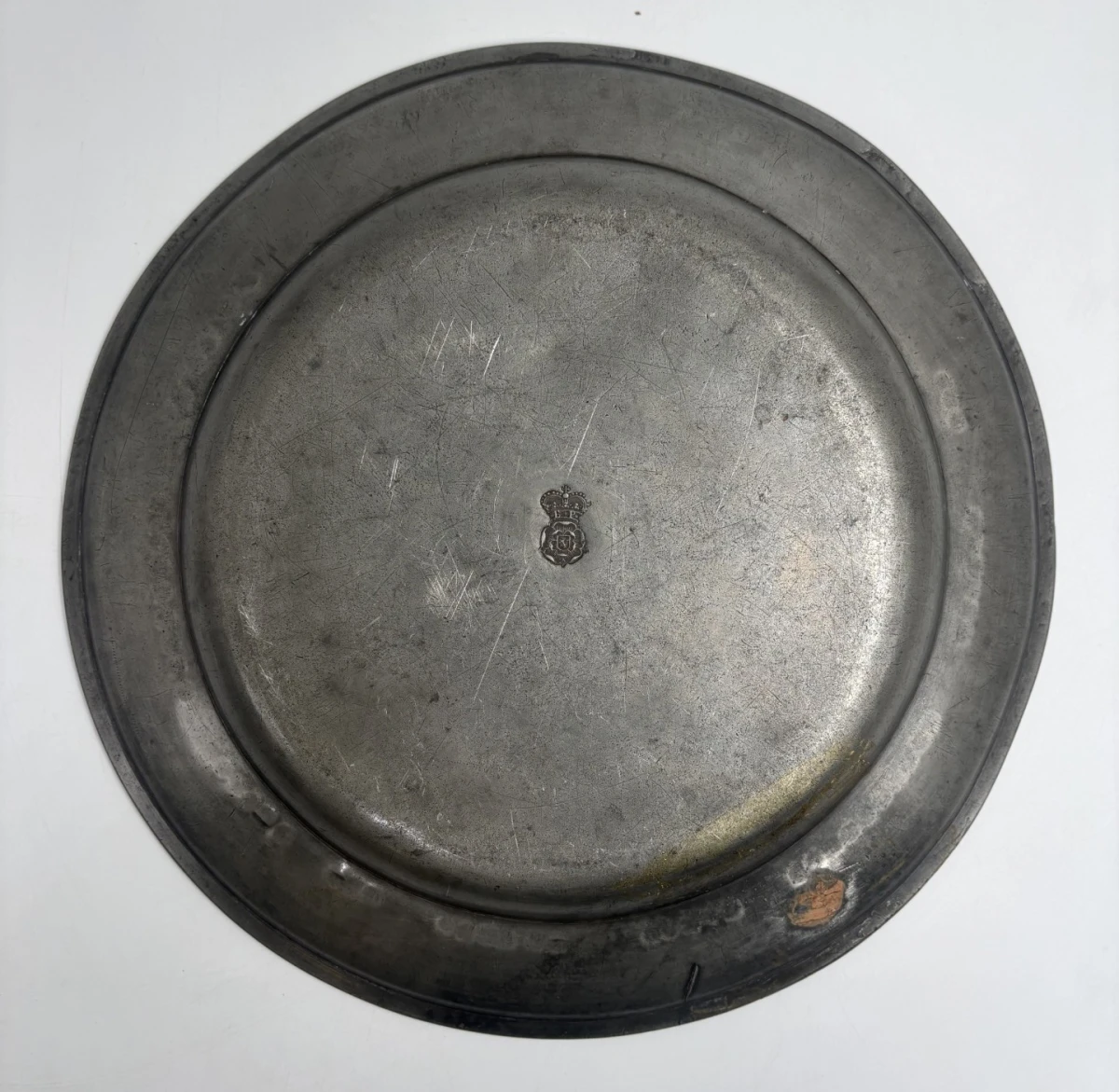 Antieke tinnen Doopschotel 1804 - foto 3
