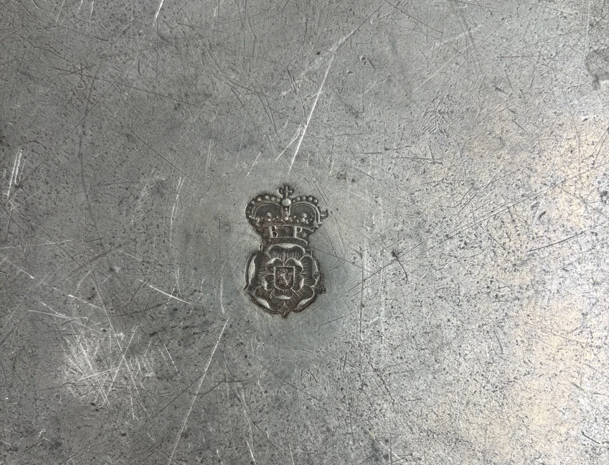 Antieke tinnen Doopschotel 1804 - foto 6