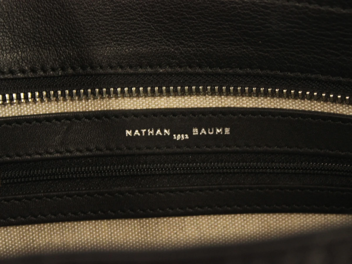 Nathan Baume 931 zwarte handtas in gestructureerd leder - foto 7