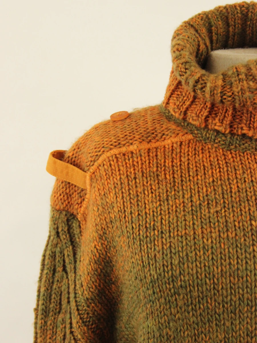 VERSACE JEANS COUTURE rolkraagtrui uit wol en alpaca - Made in Italy - foto 3