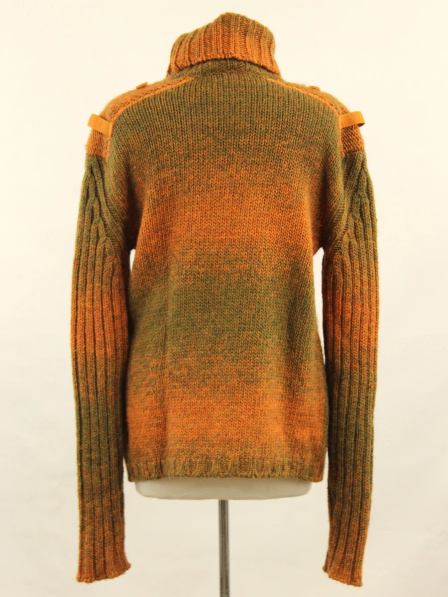 VERSACE JEANS COUTURE rolkraagtrui uit wol en alpaca - Made in Italy - foto 6
