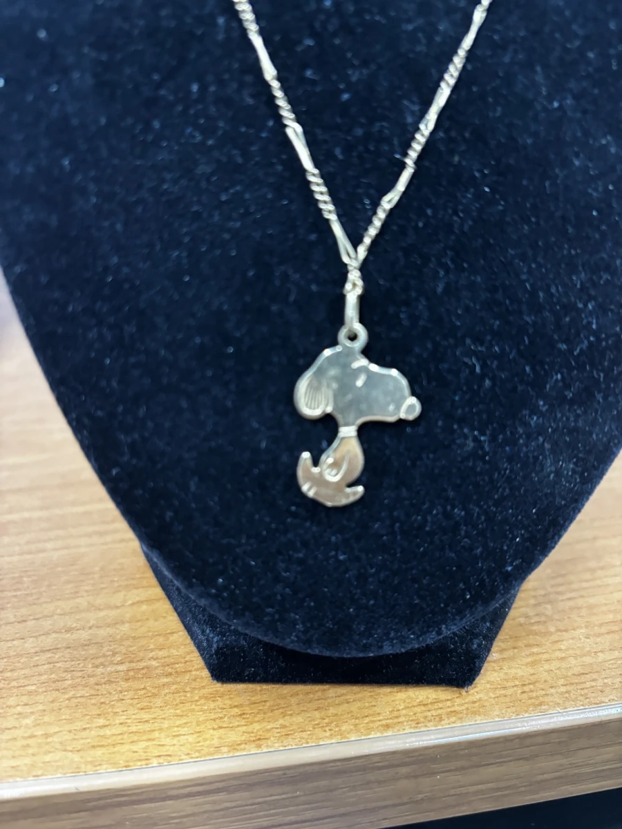 18 Karaat Gouden Ketting met Snoopy Hanger – 5 gram - foto 4
