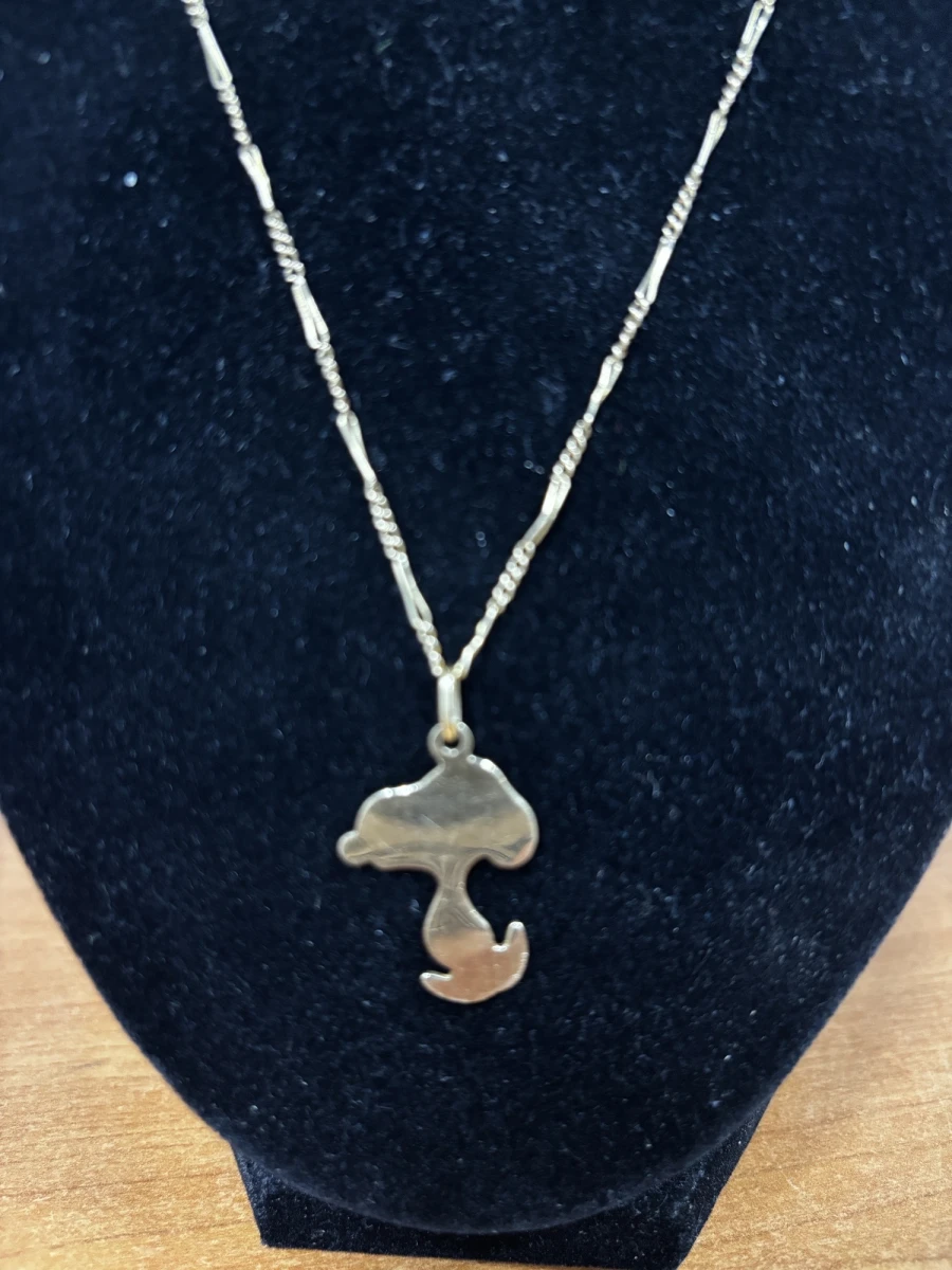 18 Karaat Gouden Ketting met Snoopy Hanger – 5 gram - foto 3