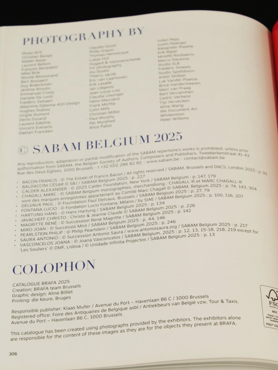 70 BRAFA Art Fair 2025  kunstcatalogus Delen private bank - foto 9