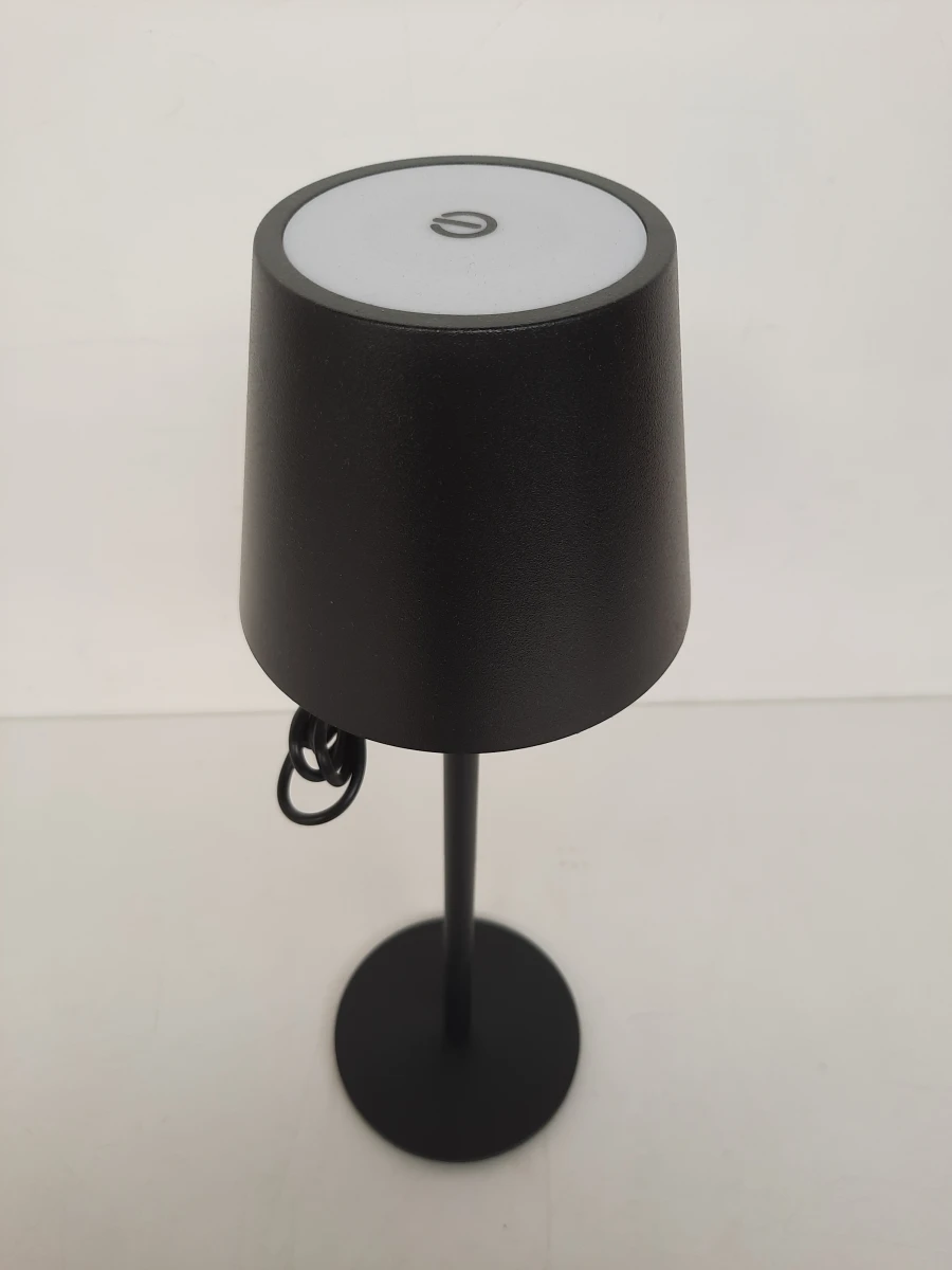 Moderne Draadloze LED Tafellamp – Zwart –