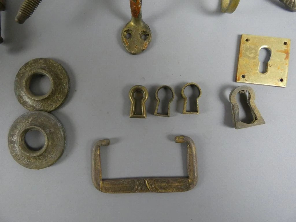 Collectie Antiek Messing Meubelbeslag en Accessoires - foto 8