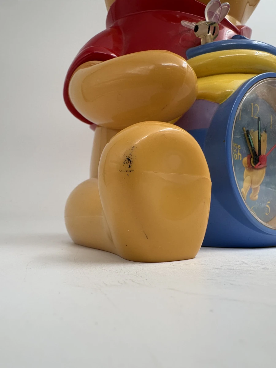 Vintage Disney Winnie the Pooh Wekker & Spaarpot – Pratend Model - foto 6