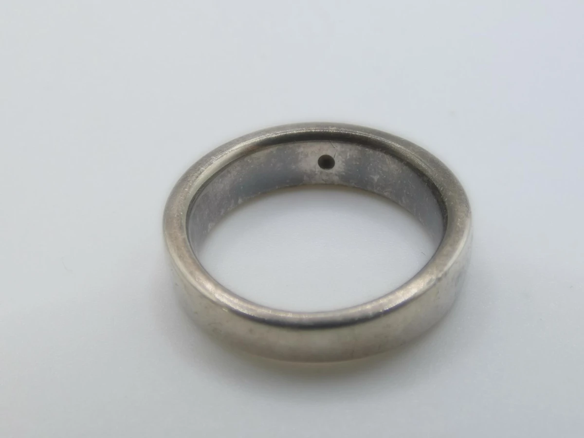 Zilveren Ring - Fossil maat 54 - foto 2