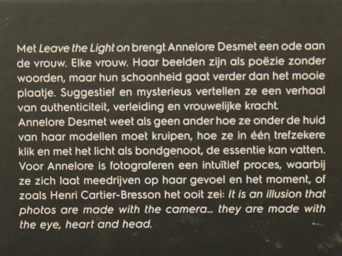 Leave the Light On - Annelore Desmet- Stichting Kunstboek - foto 9
