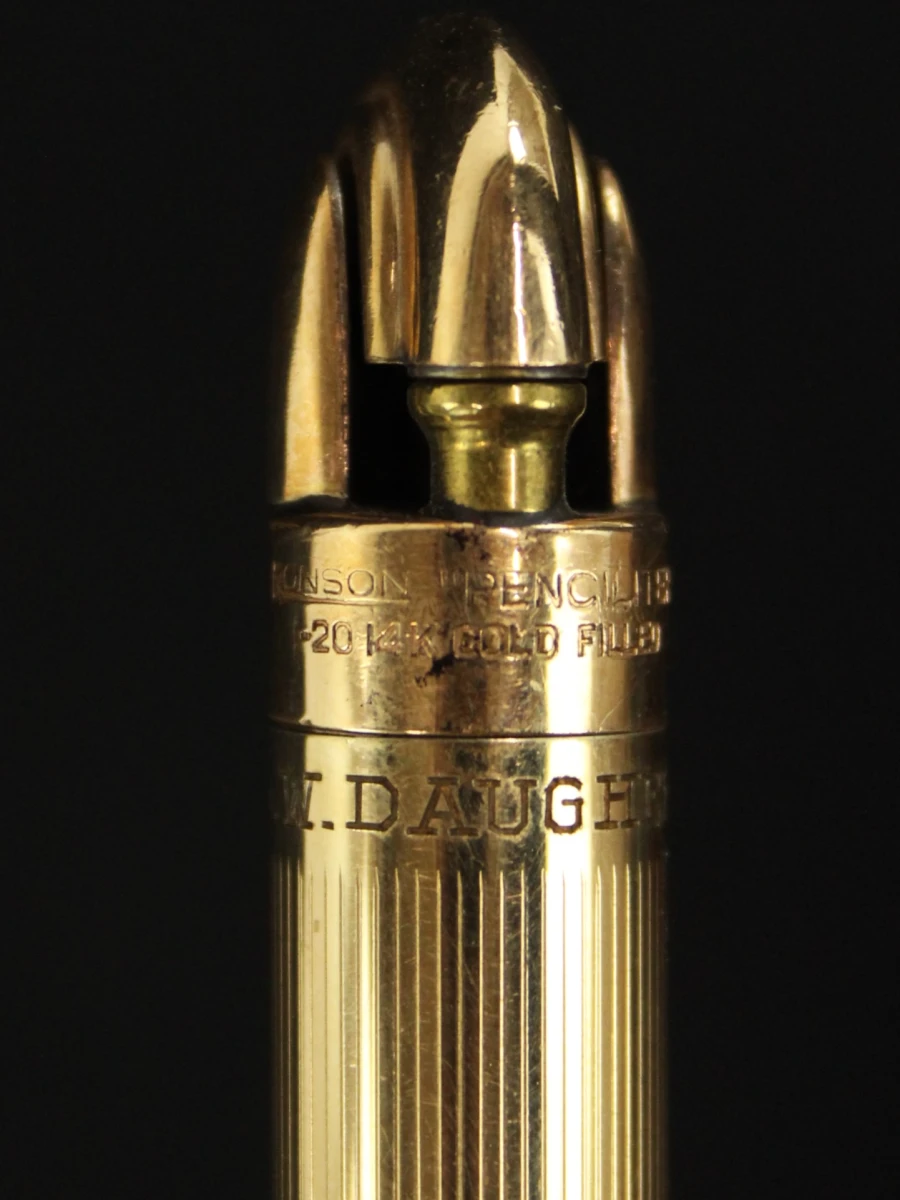 Vintage Ronson Penciliter 1/20 14K Gold Filled - vulpotlood & aansteker in originele doos - ca. 1948-1957 - foto 5