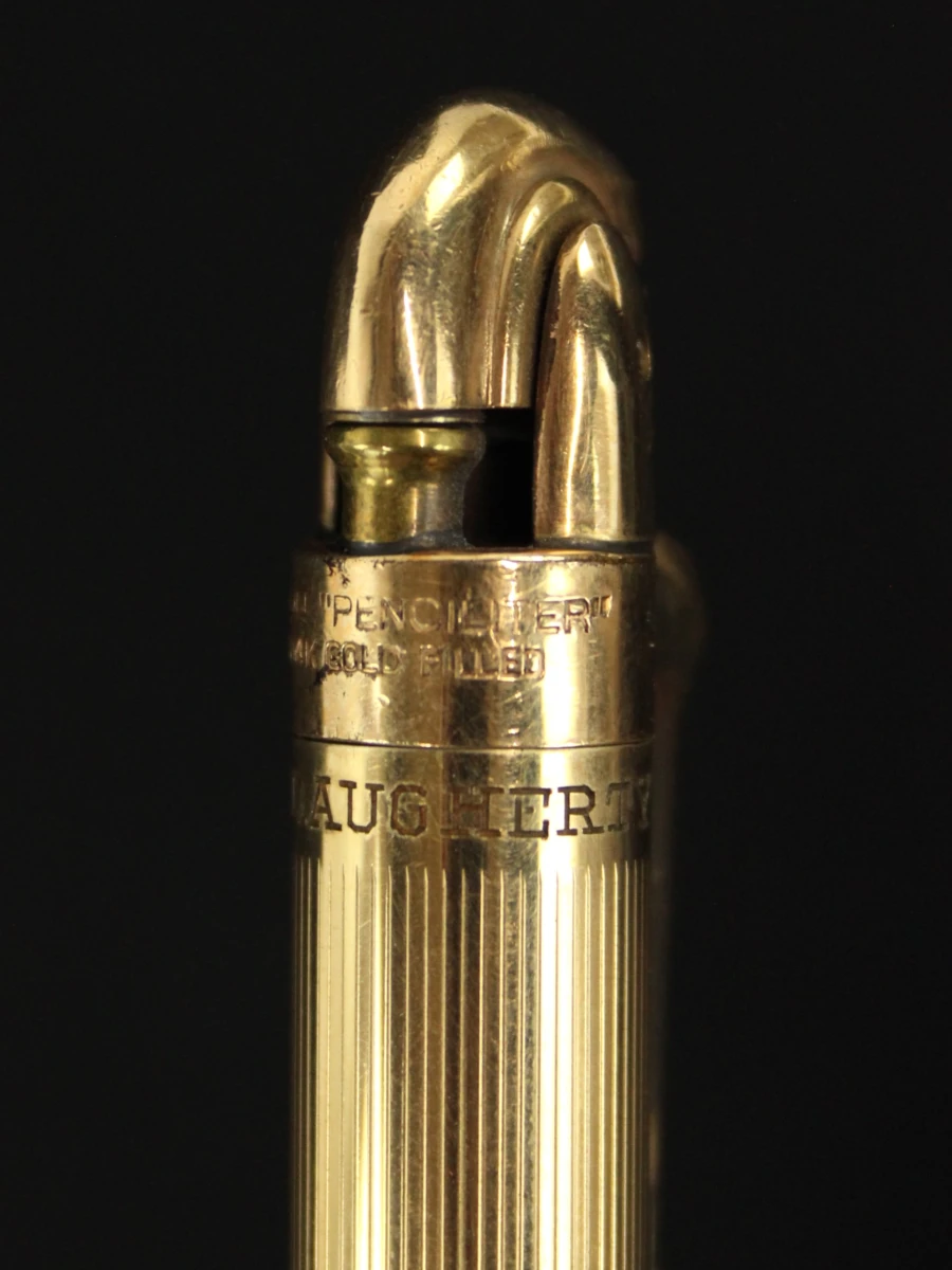 Vintage Ronson Penciliter 1/20 14K Gold Filled - vulpotlood & aansteker in originele doos - ca. 1948-1957 - foto 6