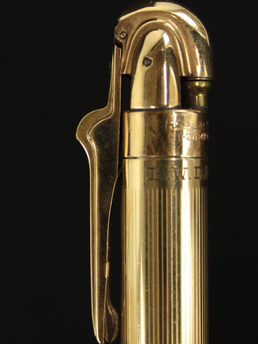 Vintage Ronson Penciliter 1/20 14K Gold Filled - vulpotlood & aansteker in originele doos - ca. 1948-1957 - foto 7