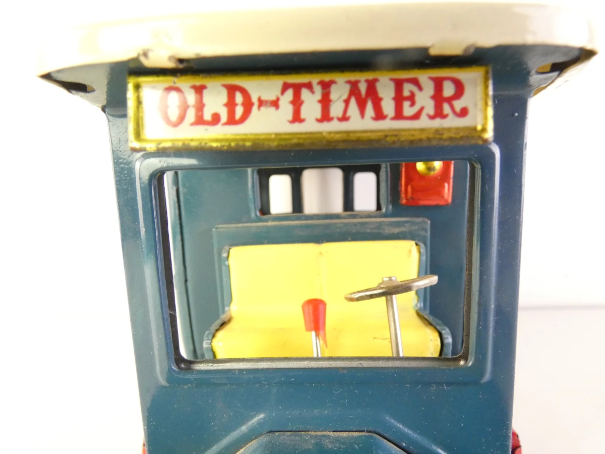 Set van 2 vintage speelgoedvoertuigen in oldtimerstijl - foto 11