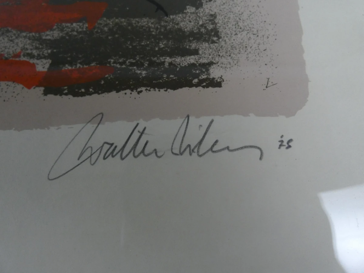 Kunstwerk expressionistische kleurenlitho Roswitha Lüder - foto 5