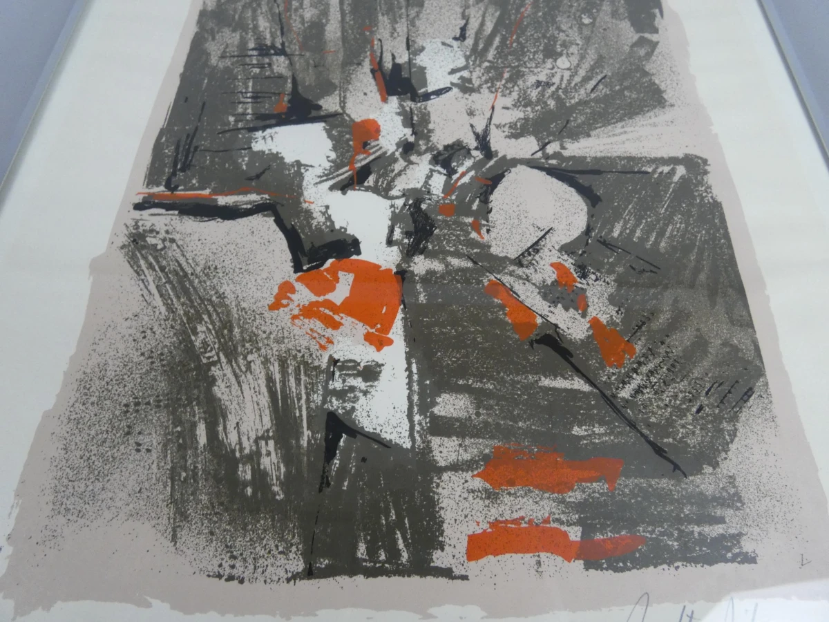 Kunstwerk expressionistische kleurenlitho Roswitha Lüder - foto 3