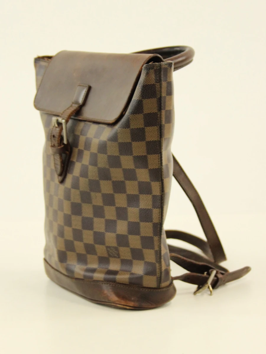 LOUIS VUITTON - Vintage Soho Centenaire rugzak - Damier Ebene - jaren '90 - gebruikssporen - foto 4
