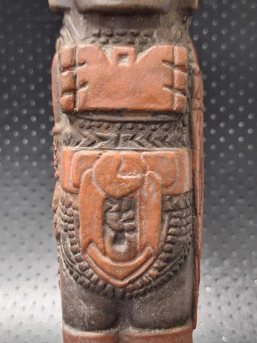 Terracotta replica van een Tolteekse Atlante krijger - Mecixo of Hidalgo - foto 6