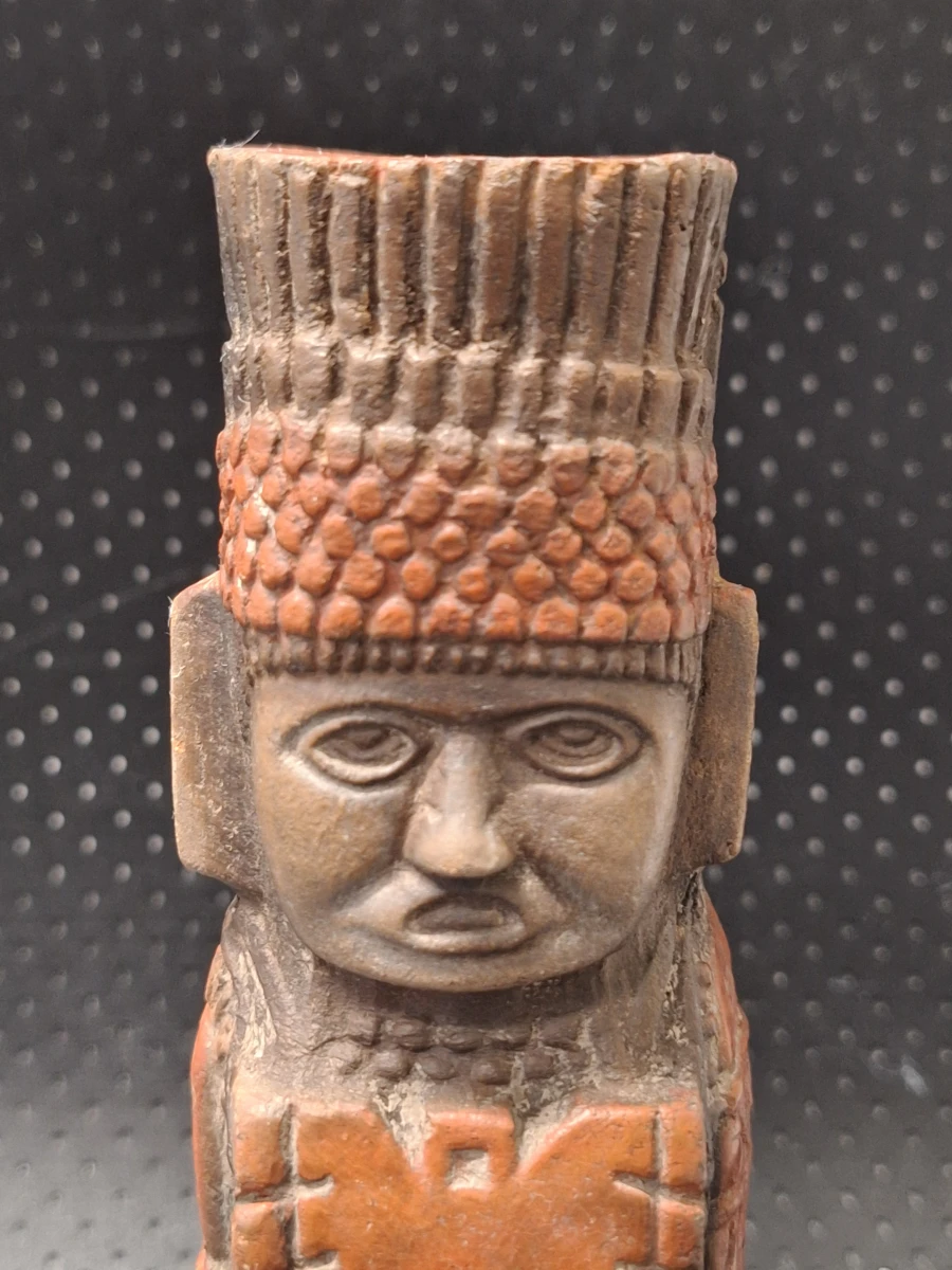 Terracotta replica van een Tolteekse Atlante krijger - Mecixo of Hidalgo - foto 7