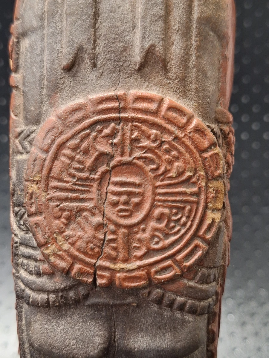 Terracotta replica van een Tolteekse Atlante krijger - Mecixo of Hidalgo - foto 9