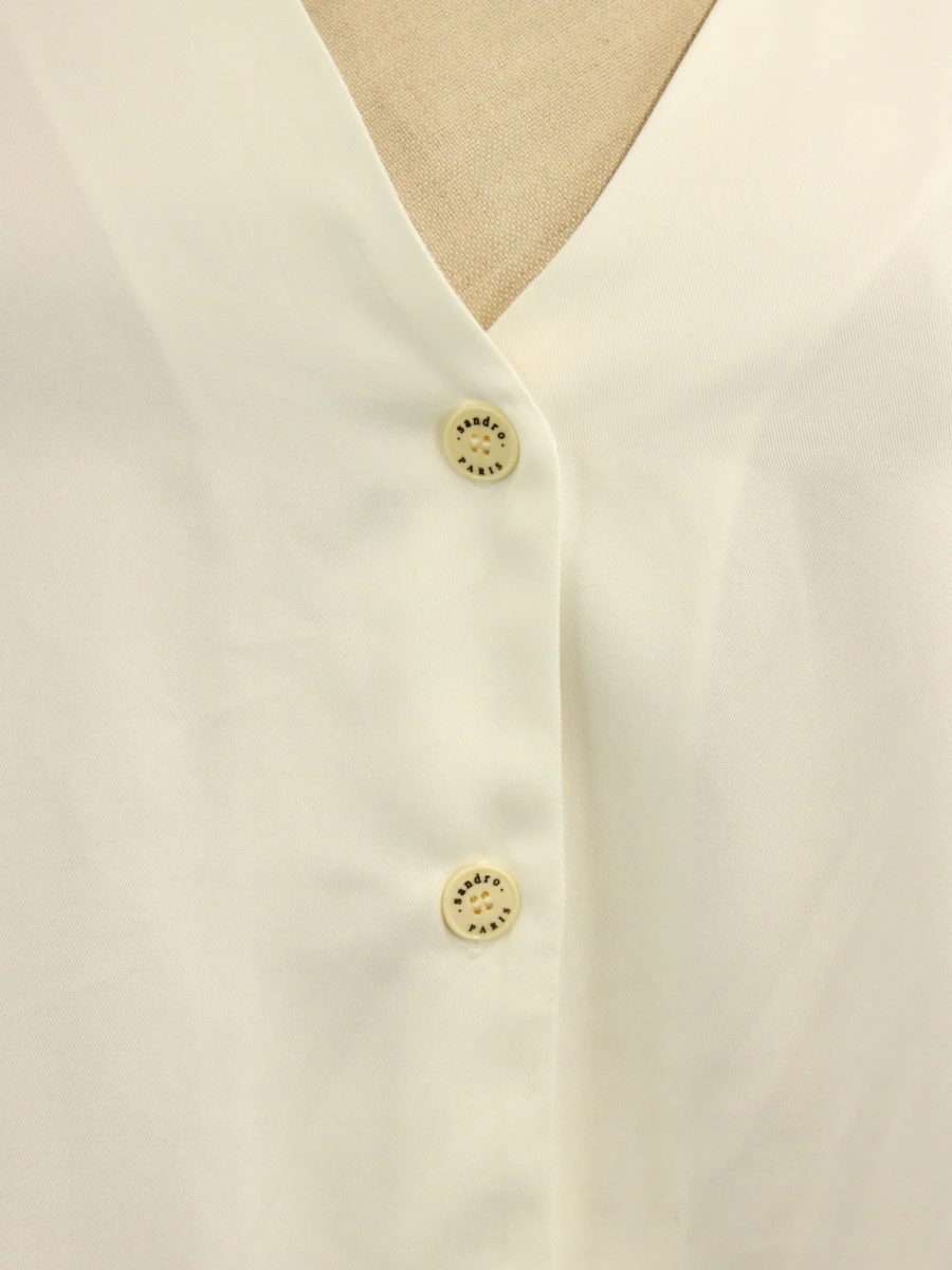 Sandro damesblouse in ivoorwit (EU 40 (M/L) - foto 4