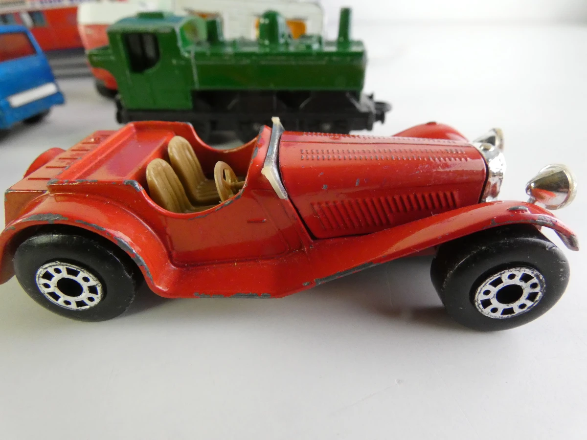 Set vintage Matchbox speelgoedauto's met koffer - foto 12