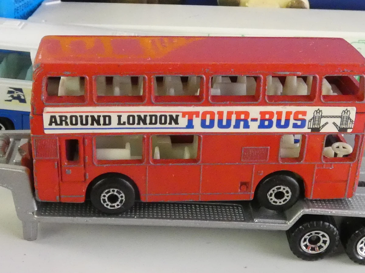 Set vintage Matchbox speelgoedauto's met koffer - foto 15