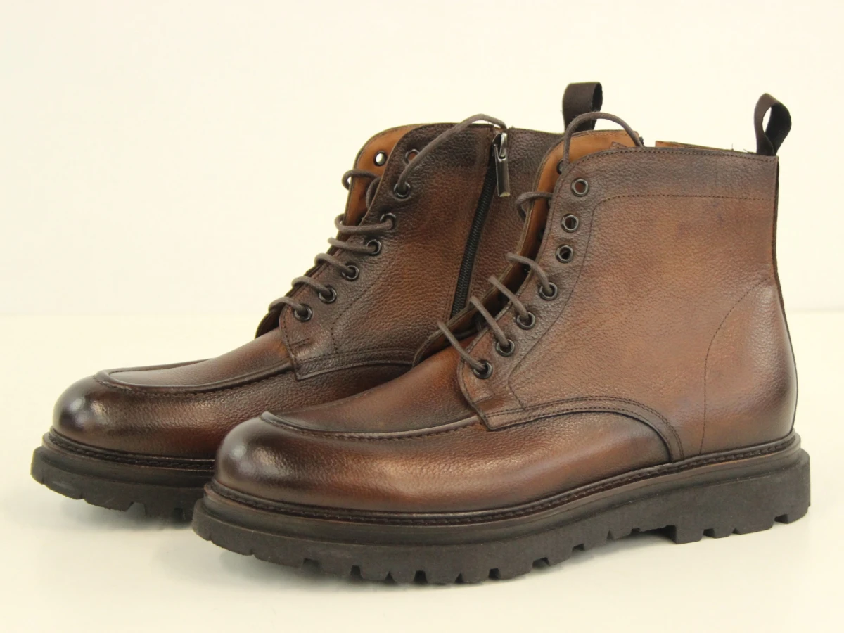 FLECS herenboots in bruin leder – maat 46 – Made in Italy – nieuw - foto 2