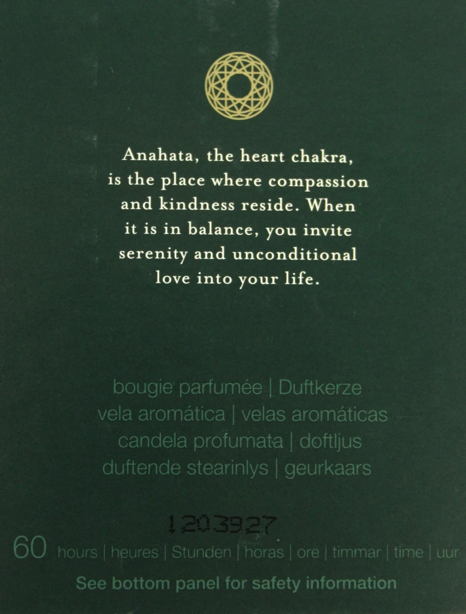 Rituals "The Ritual of Anahata open your heart Iluminiate your heart" rosewood & Pine  limited edition geurkaars (nieuw in O.V.P. ) - foto 5
