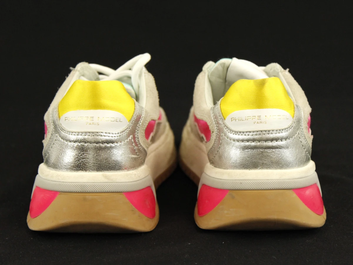 Philippe Model Paris multicolour sneakers in metallic leder - 37 - foto 4