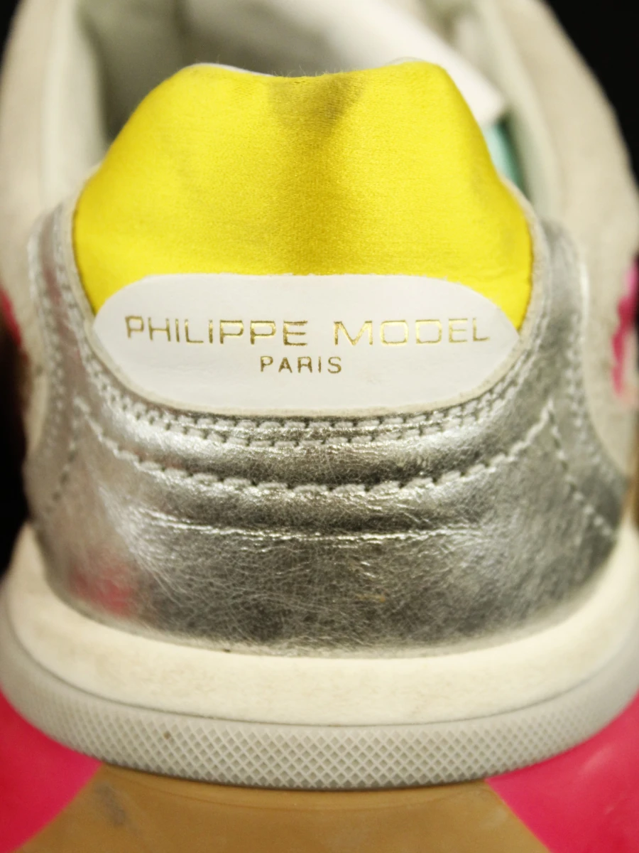 Philippe Model Paris multicolour sneakers in metallic leder - 37 - foto 5