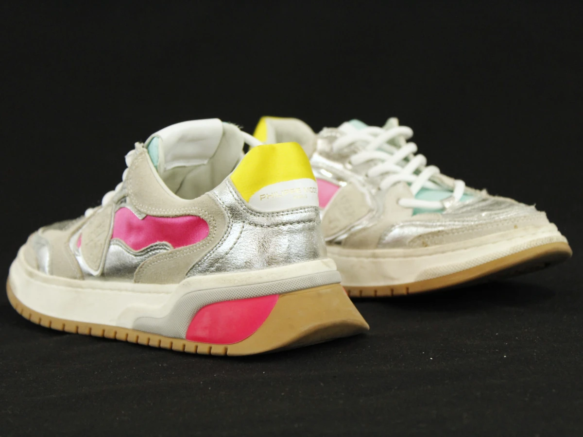 Philippe Model Paris multicolour sneakers in metallic leder - 37 - foto 10