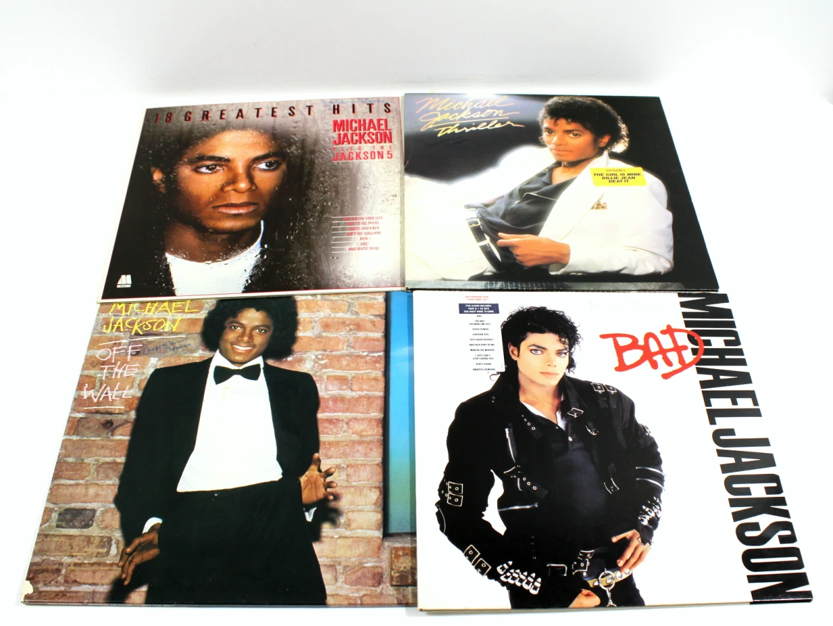 Lot Michael Jackson Lp's – kavel bij De Kringwinkel, Dilsen