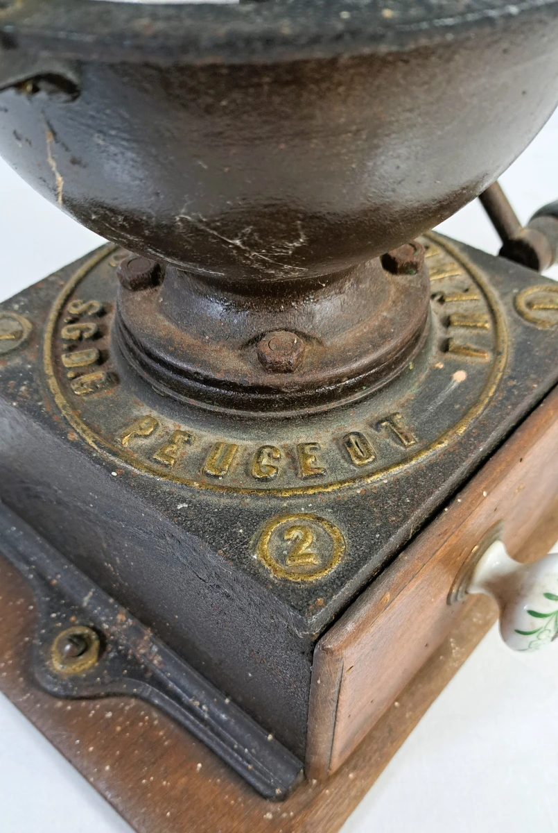 Antieke Peugeot Frères A2 toonbank-koffiemolen, ca. 1890-1900 - foto 7