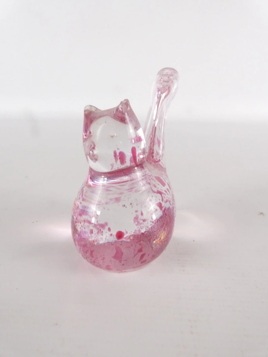 Set van 13 vintage en decoratieve kattenbeeldjes - foto 5
