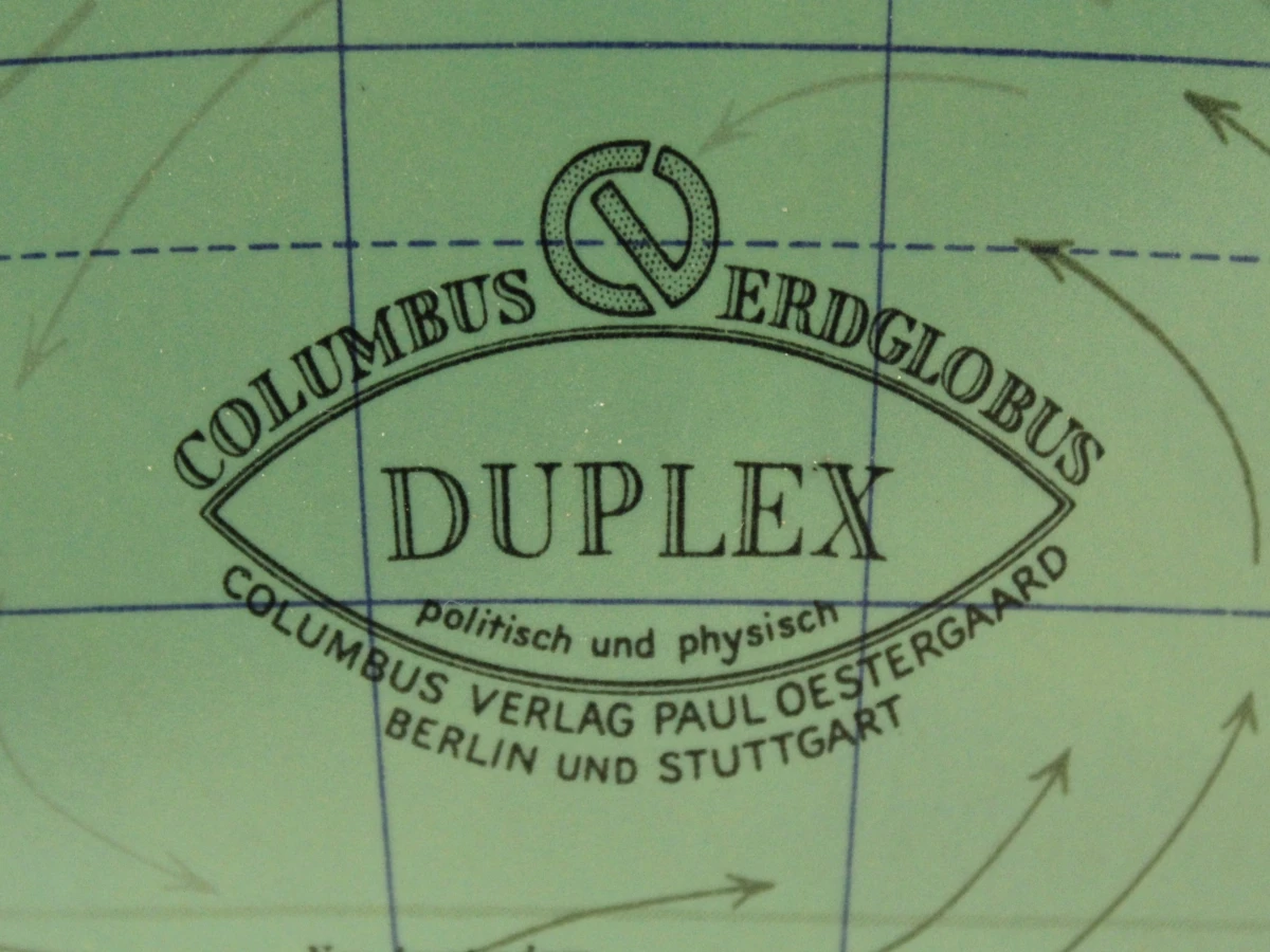 Columbus/Paul Oestergaard Duplex wereldbol lamp jaren 70 - foto 2