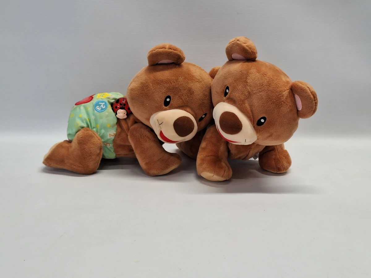 Set van 1 vintage Hasbro Furby Boom interactieve knuffel en 2 VTech Kruip en Leer Babyberen - foto 9