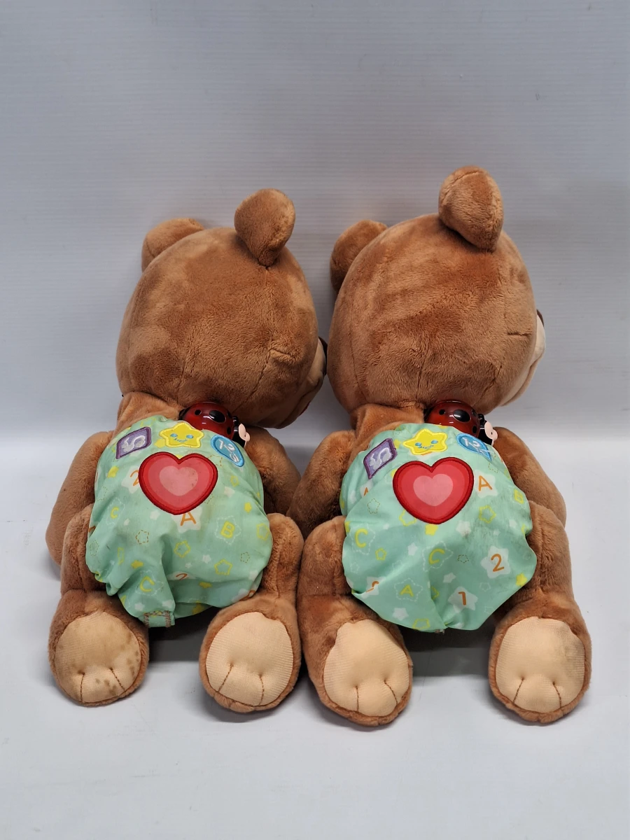 Set van 1 vintage Hasbro Furby Boom interactieve knuffel en 2 VTech Kruip en Leer Babyberen - foto 15