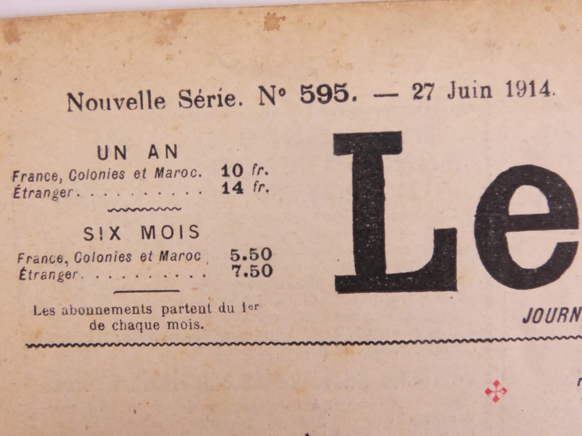 Set van 5 oude Franse geïllustreerde tijdschriften - foto 9