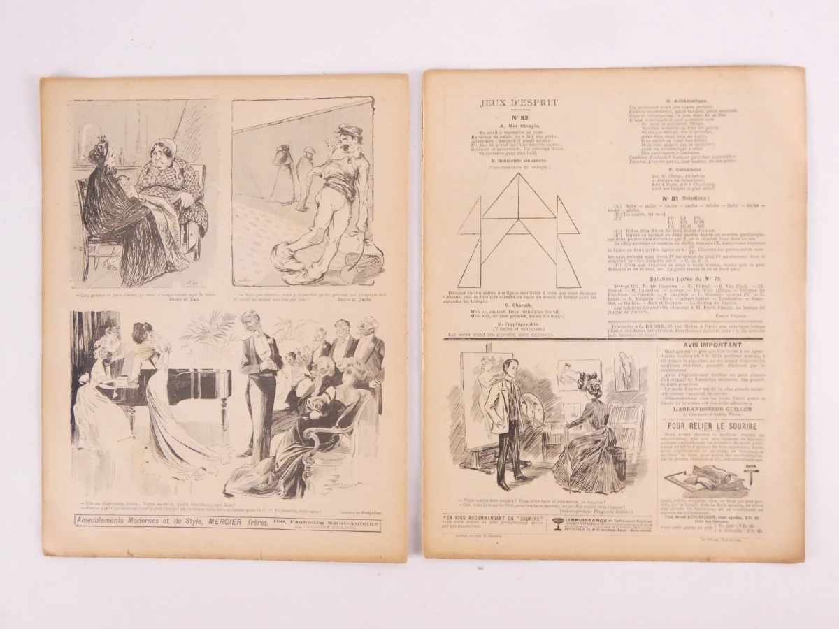 Set van 5 oude Franse geïllustreerde tijdschriften - foto 11
