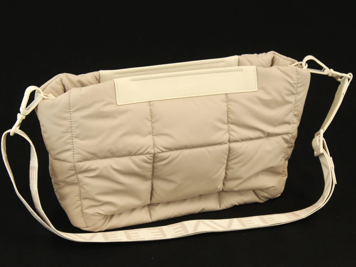 VEE Collective - gewatteerde handtas / schoudertas in beige - nieuw - foto 8