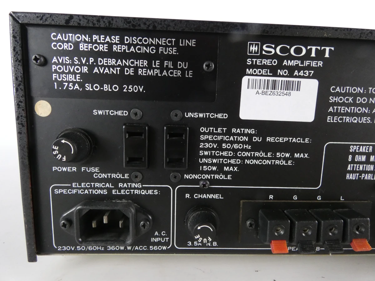 Scott A 437 stereo-versterker – uit 1977 - foto 7