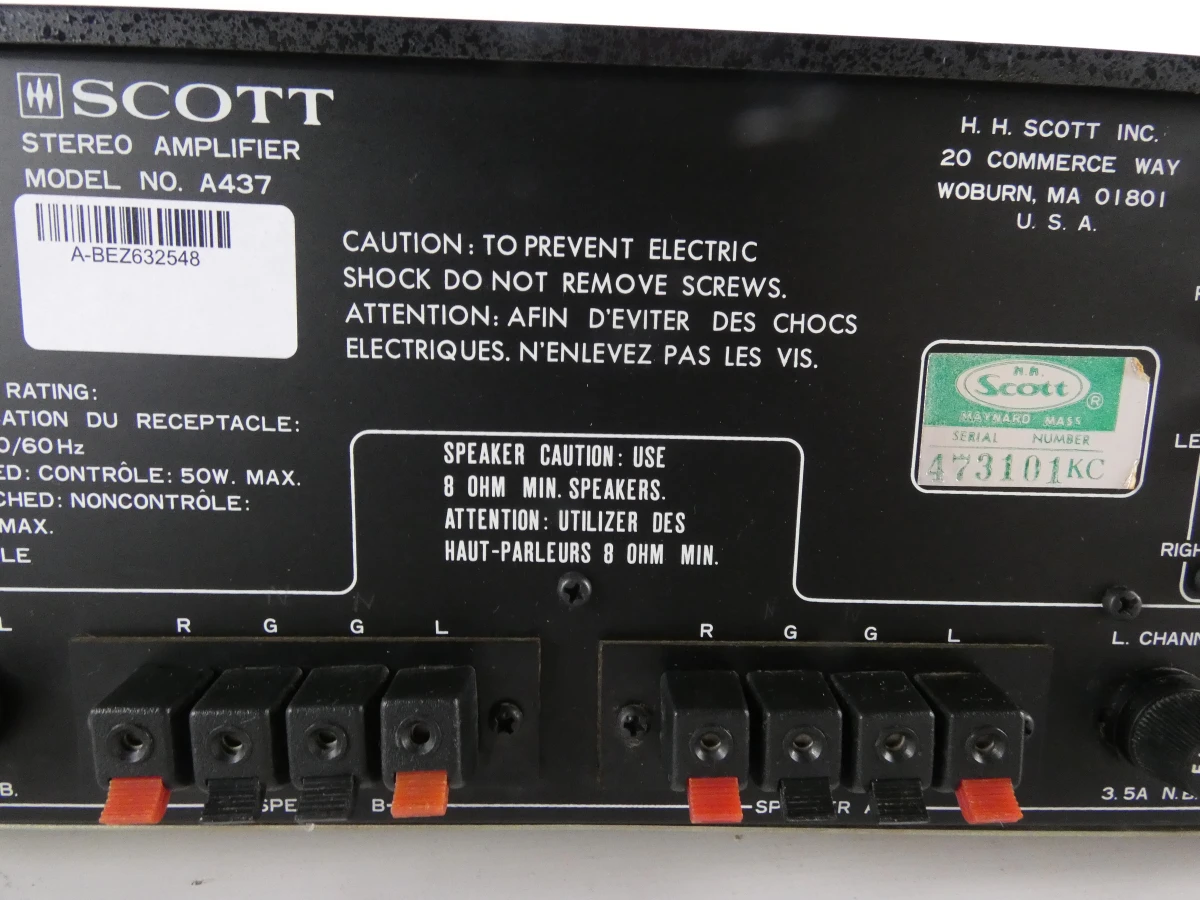 Scott A 437 stereo-versterker – uit 1977 - foto 8