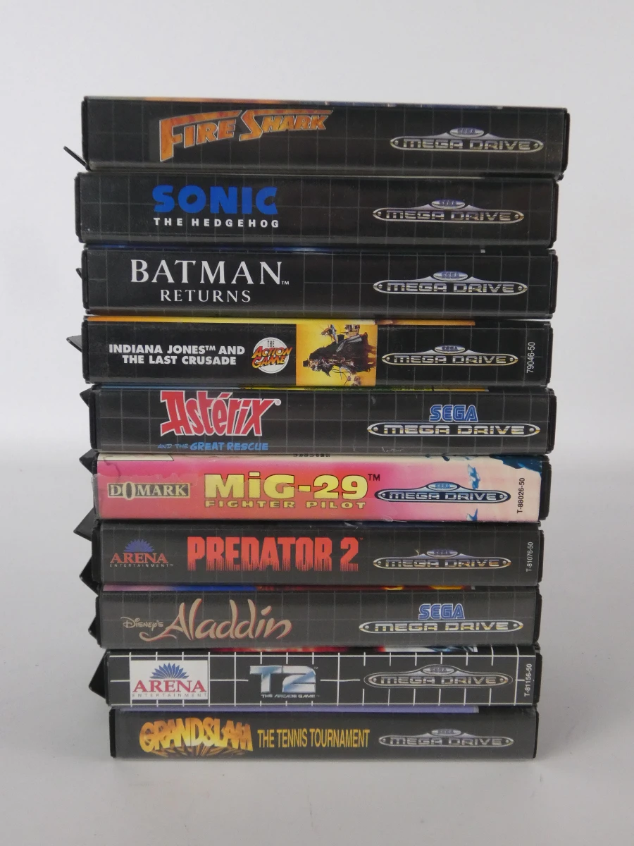 Sega Mega Drive spellen – lot van 10 klassieke games met originele bijsluiters - foto 2