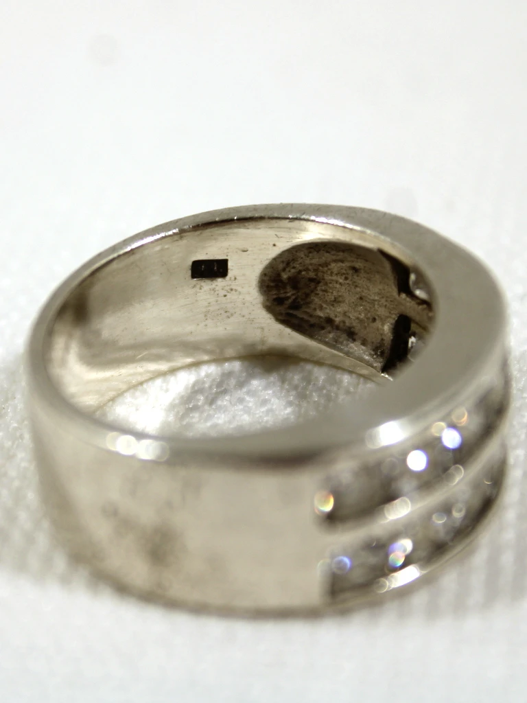925 Zilveren Ring met Steentjes - foto 3