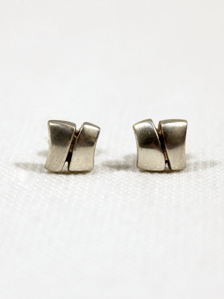925 Zilveren Oorbellen E – kavel bij De Kringwinkel, Dilsen